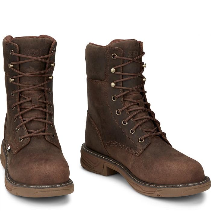 Justin Boots Men's SE469 RUSH 8" Nano Comp Toe Waterproof Work Boot - Image 7