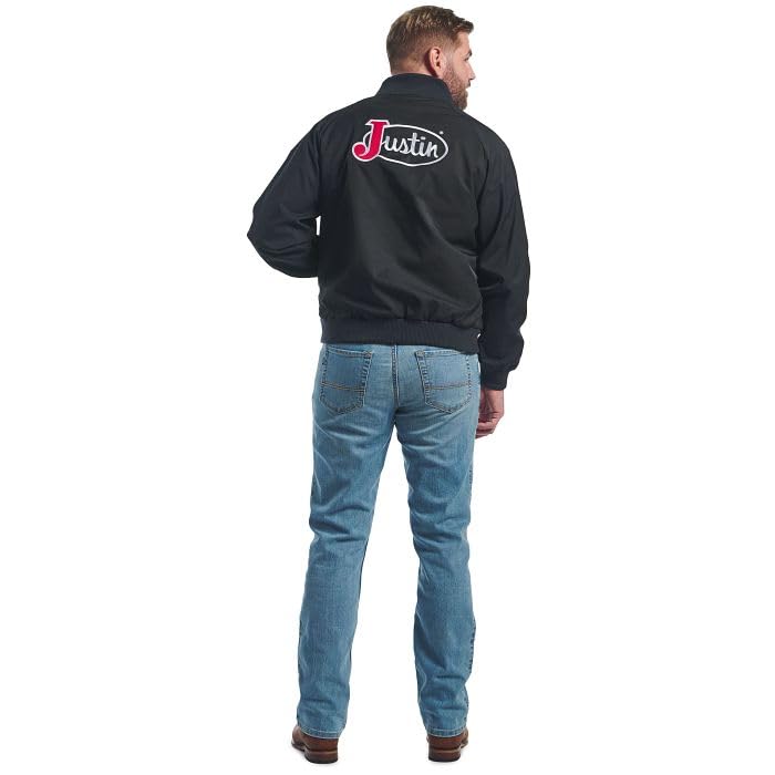 Justin J-1298 OKC Team Jacket - Stylish Bomber Jacket for Men, Iconic Logo, 100% Polyester, Urban Flair, 2 Pockets - Image 4