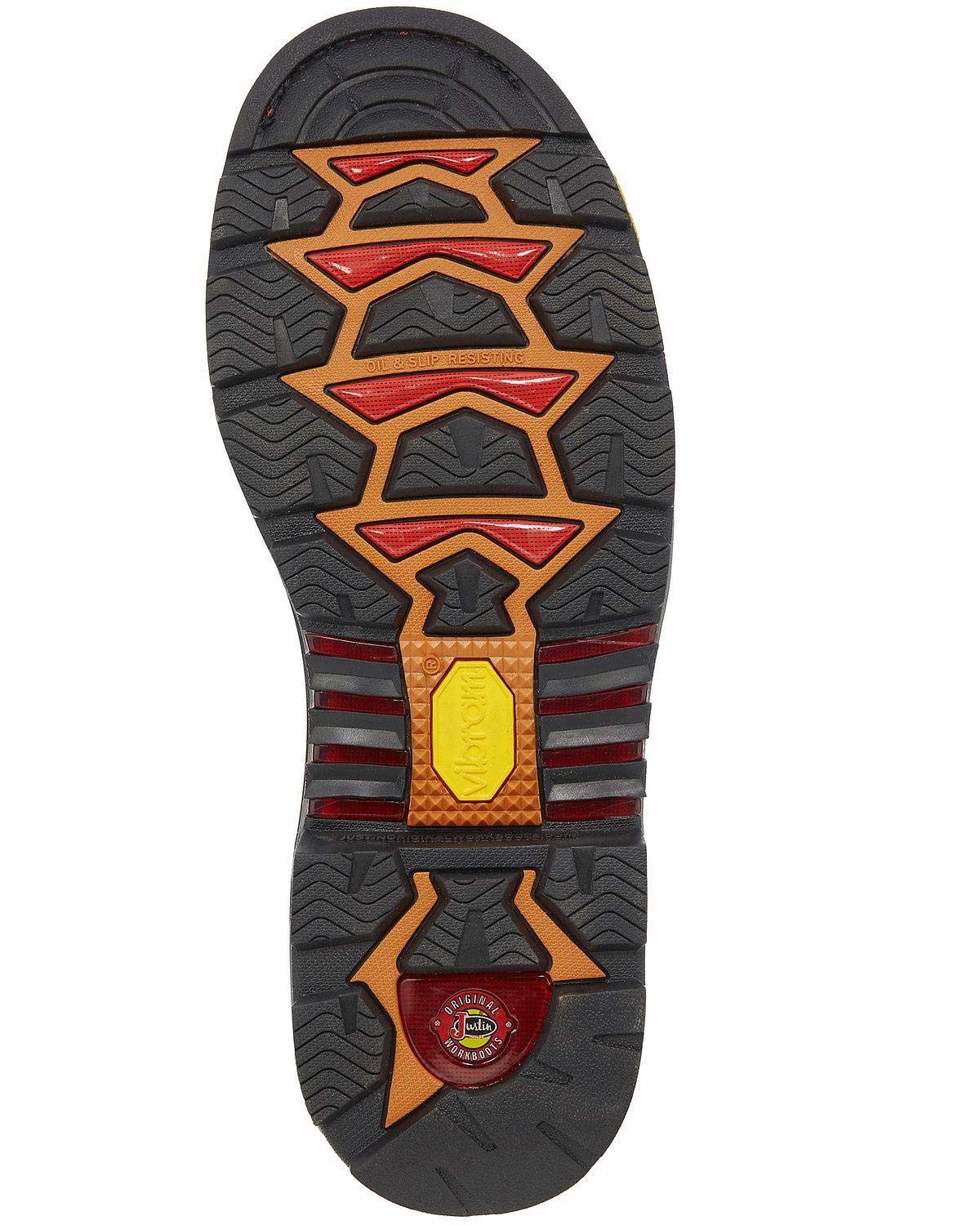 Justin Mens Warhawk Chestnut Comp Toe Boots - Image 6