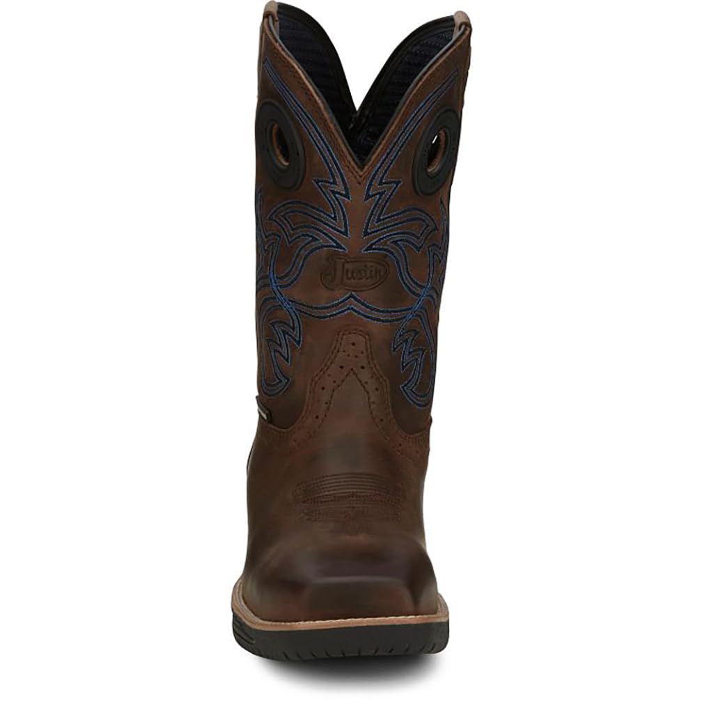 Justin NiTread 11” Composite Toe Boots for Men - Commander Collection - Square Toe Full-Grain Leather Men’s Work Boots with Comfort Footbed and Oil & Slip-Resistant Outsole - Image 8